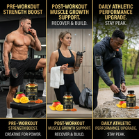 OEM/ODM Nutrition sportive Gummies pour l'entraînement Musculation Compléments de santé Créatine monohydratée Saveur mangue pour adultes Femmes Hommes