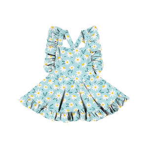 Patrón de Costura BQ-546-YXL para Vestido Tipo Pinafore con Estampado Floral para Niña, Diseño sin Espalda, Ropa de Bebé, Estilo Vintage - Product Image 5