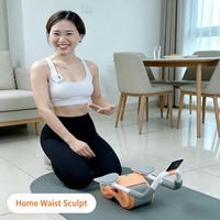 Rodillo Abdominal Automático con Rebote para Todos los Niveles, Rueda de Ejercicio para el Hogar, para Adultos, para Ejercicios Abdominales y Corporales