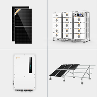 Système d'énergie solaire hybride tout-en-un personnalisé Sunroko 30Kw 40Kw 50Kw 50Kva Ensemble complet de système d'énergie solaire