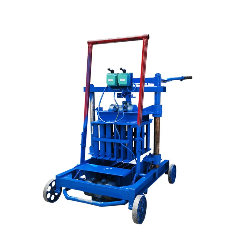 Manual solid block brick and paver machine small hollow solid brick making machine for sale
