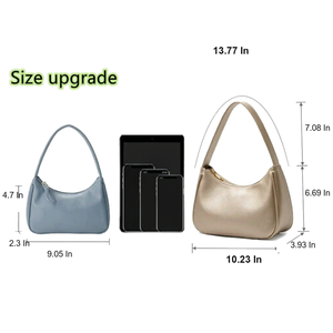 Bolsos de Hombro de Moda 2025 de Alta Calidad para Mujer, Lindos Bolsos de Mano de Cuero PU Estilo Hobo, Mini Bolsos de Mano con Cierre de Cremallera - Product Image 4