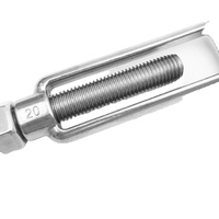 Tendeur de câble robuste en acier inoxydable 304, corps ouvert personnalisé, poli, pour l'industrie lourde