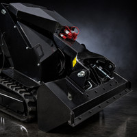 Mini-Kompaktlader T490 mit Raupenantrieb für Landschaftsbau, Gärtnerei und Hofarbeit, 250kg Nennlast, 2 Zylinder, EPA EURO5