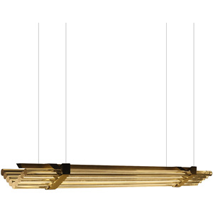 Lámpara Colgante Seagull de 120 cm, Bronce, Fuente de Luz LED, Control por Interruptor, Forma Alargada - Product Image 4