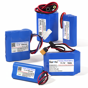 Batterie rechargeable au lithium-ion 3.7V 7.4V 11.1V 18650 LiPo NMC pour jouets RC, instruments, petits appareils médicaux, OEM - Product Image 5