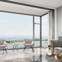 Ventanas Abatibles de Aluminio con Aislamiento Térmico y Acústico de Alto Rendimiento, con Mosquiteras, para Construcción Residencial