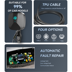 Caricatore da Parete Shineyou 3.5KW/7KW/9.6KW/11kw/22kW Futuristico per <span class=keywords><strong>Tesla</strong></span> J1772 Tipo2 Gb T Ip67 con Controllo Bluetooth e App - Product Image 3