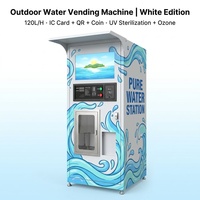 Máquina Expendedora de Agua de Alta Capacidad, 150L, Bomba de Filtración RO, 125L/Hora, Dispensador de Agua Automático de Autoservicio para Áreas Públicas