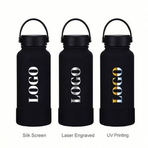 Bouteilles d'eau isothermes en acier inoxydable 1L avec logo personnalisé, sans BPA, anti-fuite, en métal, vente chaude - Product Image 3