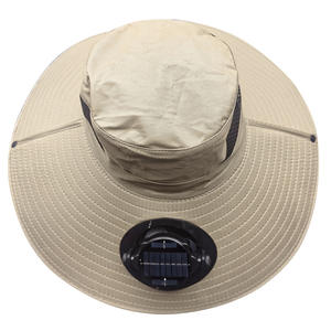 Chapeau de pêche avec ventilateur <span class=keywords><strong>solaire</strong></span>, protection UV, faible consommation d'énergie, batterie au lithium 6000 tr/min, 800 mAh - Product Image 3
