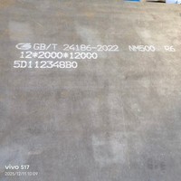 Tôle d'acier laminée à chaud 3mm 5mm 6mm 8mm 10mm NM400 NM600, plaque anti-usure résistante à l'abrasion Nm450 Nm500 pour cimenterie
