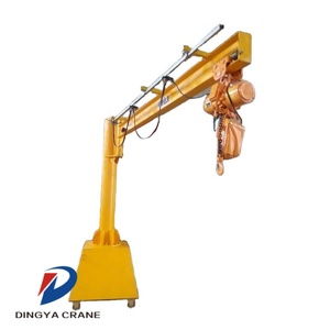 Grue à flèche rotative Dingya 2T avec palan électrique radiocommandé, moteur portable pour atelier, élévateur mobile rotatif CE - Product Image 5