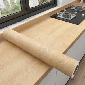 Rộng hạt gỗ Vinyl hình nền cho cửa tủ quần áo tủ Bảng đồ nội thất không thấm nước tự dính dán trang trí nội thất phim - Product Image 4