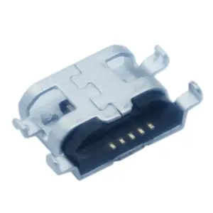 Connettore Micro USB in lega di rame SMT da 0.8mm con scheda affondante a 5 Pin per la ricarica