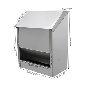 Tùy Chỉnh Thép Không Gỉ Gà Trung Chuyển Treo Tự Động Gia Cầm Gà Coop Trung Chuyển Kim Loại Gia Cầm Cho Ăn Máng - Product Image 4