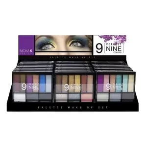 Acrylic Eyeshadow Palette Sempurna 9 Warna Tampilan Berdiri