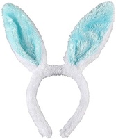 Lapin de pâques pliable en peluche, accessoires pour un costume, éclairage d'oreilles de lapin, bandeau, pliable, peluche, LED, doux