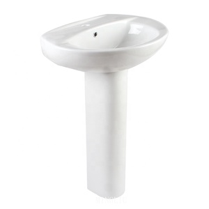 <span class=keywords><strong>Lavabo</strong></span> de Pedestal <span class=keywords><strong>Ovalado</strong></span> de Porcelana Moderna y Económica de Calidad de Exportación para Hoteles - Product Image 1
