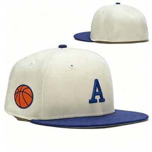 Casquette de baseball ajustée à 6 panneaux, broderie rouge, 100 pièces, Vietnam, logo personnalisé, unisexe, adultes, polyester/coton respirant - Product Image 1