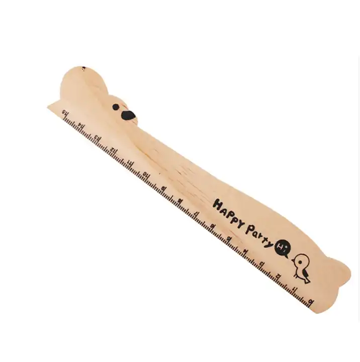 School Bus Safety Wooden Rulers - Personalized for Safety Promotions