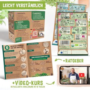 Kit de Cultivo Orgánico Zengreens Incluye 1-3 Bandejas de Germinación de Vidrio, Guía de 50 Páginas, 10 Bandejas de Vivero en Línea de Acero - Product Image 5