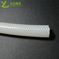Tuyau composite tressé en silicone bio-pharmaceutique transparent tuyau de tube en silicone tressé de bière de qualité alimentaire