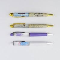 Nouveau cadeau de bricolage stylo à bille LOGO personnalisé coloré 3D objet flottant stylo à bille bureau stylo neutre promotion en gros