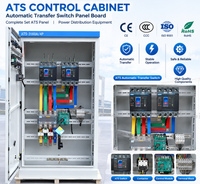 Ensemble complet de panneaux de commande ATS, coffret de commutation automatique, panneau de distribution d'énergie ATS