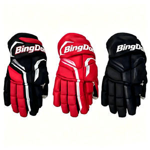 Guanti da Hockey su Ghiaccio Premium BD per Bambini 10-15 Pollici S/M/L Traspiranti Comodi Protezione Antiurto in Fibra di Carbonio Spessa Personalizzabili - Product Image 6