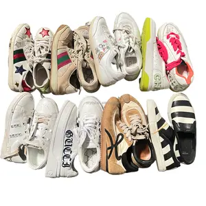 أحذية S01 مستعملة ماركة نظيفة فاخرة من الجلد أحذية إيطالية للرجال والنساء أحذية مستعملة ماركة حقائب مستعملة في كوريا