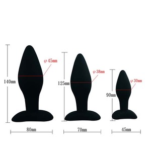 Mejor Popular principiante aficionado estimular placer silicona Butt Plug Anal gota para hombre y mujer - Product Image 4