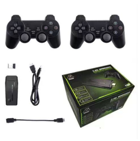 FYX STOCK DATA FROG Retro Game Console 2.4G Wireless 10000 Video Portable Game Stick Console Gamepad for TV
