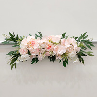 Nouveau mariage fleurs artificielles en plastique-porte linteau miroir avant chambre tenture murale route Guide décorations de Table