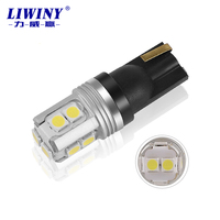 Liwiny Car Led Light T10 2835 10smd 5W5 Luz de matrícula ancha Led T10 Auto Bombillas T10 12V Luces blancas