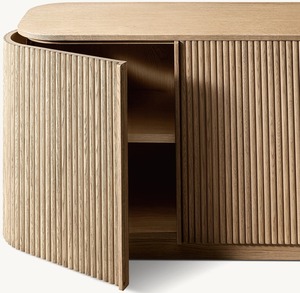 Credenza Moderna di Lusso a 6 Ante in Legno Lavorato a Mano per Sala da Pranzo - Product Image 3