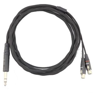 Câble TRS stéréo 6.35mm vers <span class=keywords><strong>2x</strong></span> Mini <span class=keywords><strong>XLR</strong></span> femelle pour les connexions haut-parleur et microphone - Product Image 3