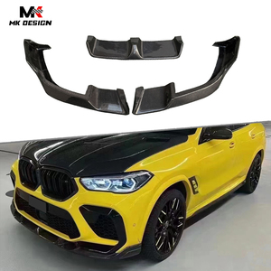 Aileron de menton de lèvre de pare-chocs avant de style LD en fibre de carbone pour <span class=keywords><strong>BMW</strong></span> F96 <span class=keywords><strong>X6M</strong></span> <span class=keywords><strong>2019</strong></span> + Kit de carrosserie de lèvre avant en carbone style de voiture - Product Image 1