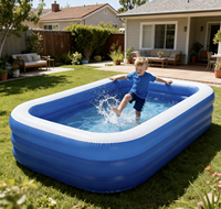 Piscine gonflable épaissie en PVC pour enfants et adultes, écologique, grande capacité, pour jardin, vente transfrontalière