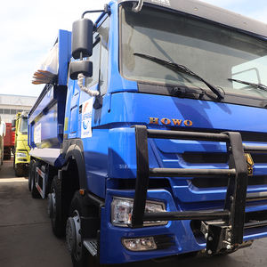 Le camion à benne basculante lourd bleu Sinotruk HOWO 8x4 est un tout nouveau petit camion à benne basculante chinois à usage agricole - Product Image 2