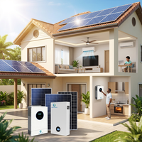 Kits solaires complets VANYO 3KW 6KW 11KW 22KW, système de montage solaire, alimentation domestique hors réseau, systèmes d'énergie solaire