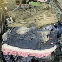 Shorts en jean/denim d'occasion pour femmes, haute qualité, été, marques mixtes CN/GUA, balles Ukay, vente en gros, stock mixte de qualité