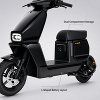 Moto tout-terrain électrique sans balais 60V 1200W, 14 pouces, vélo électrique tout-terrain, charge 200kg, frein CBS, pneu de marche arrière, vente en gros usine