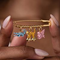 Breloques Animaux Créatives en Cuivre, Style Minimaliste Européen et Américain, Tendances Transfrontalières, Meilleures Ventes, Mignonnes et Créatives - Pendentifs Chat et Chien Anges