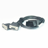 Ventas al por mayor Durable OBD II OBD2 16pin macho a Dual RS232 Serial VGA DB9 hembra Cable divisor para diagnóstico de automóviles