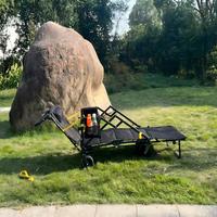 Chariot pliant multifonctionnel à libération rapide pour camping extérieur, lit pliant en métal ultra-résistant, petit chariot portable