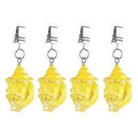 Clip de fixation pour nappe avec logo personnalisé, motifs coquille de conque jaune, coquille brune et étoile de mer rose, protection fixe, produit très vendu