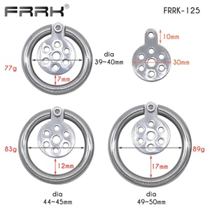 Factory 2022 New FRRK-125 30mm Cage Thin Slice 304 Steel Males Penis Cock Cage Sex <b>Toy</b> With Strap - Product Image 5