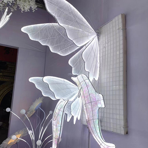 Appendere festa di nozze ornamento decorazione di illuminazione per centro commerciale lampada a diodi luce romantica <span class=keywords><strong>lampadario</strong></span> farfalla stand - Product Image 5