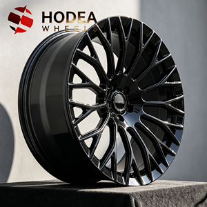 Jantes de voiture forgées de luxe à 5 trous, à rayons fendus, 18/19/20/21/22/23/24 <span class=keywords><strong>pouces</strong></span>, noir brillant, jantes de rechange pour Benz Classe S, X7 - Product Image 2